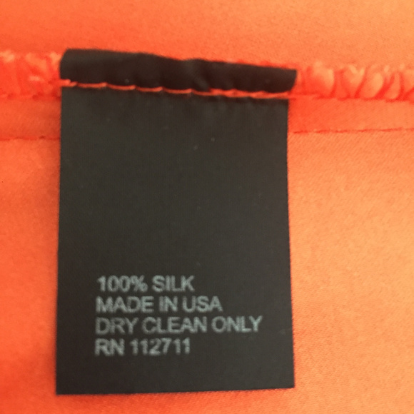 Elegant Red/Orange Silk Wrap Long Dress Size 4 - Picture 7 of 15